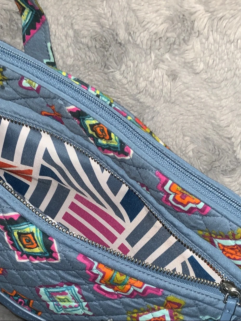Vera Bradley Quilted  Pattern Crossbody Bag&wallet - Picture 6 of 16
